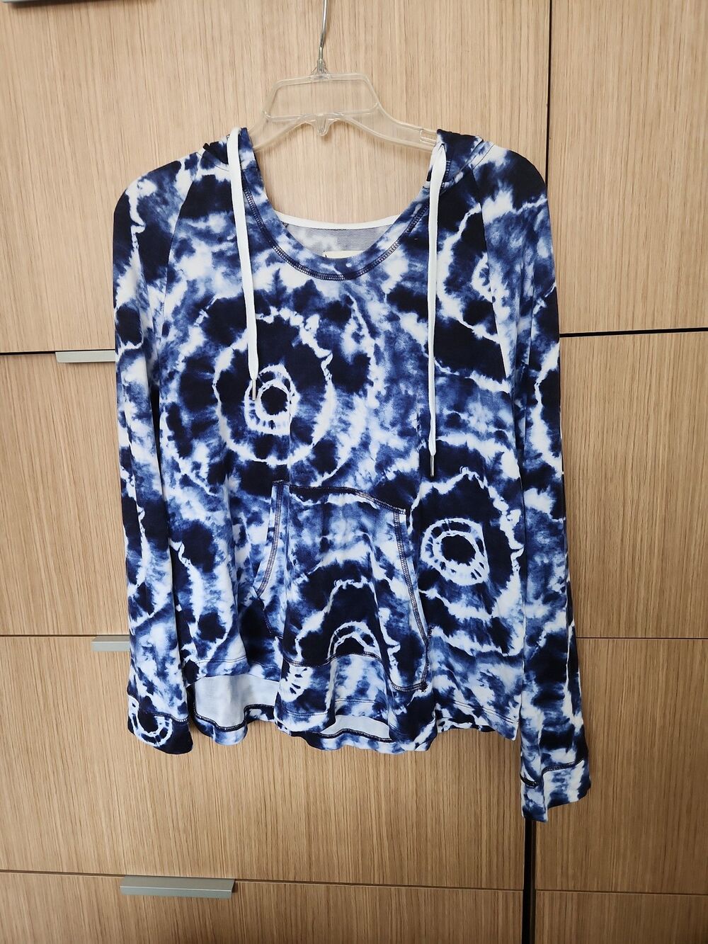Koolaburra by UGG Light & Airy French Terry Lounge Hoodie Blue & White Size M